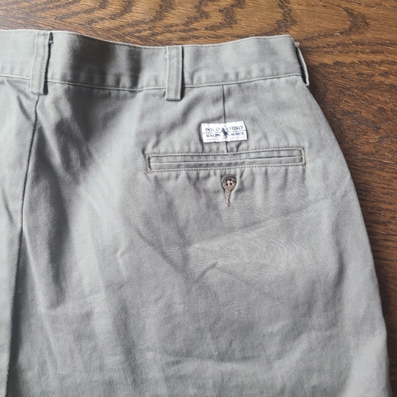 Vintage Polo Ralph Lauren  Men's Olive Green Tyler Shorts Sz.38 - Picture 4 of 9